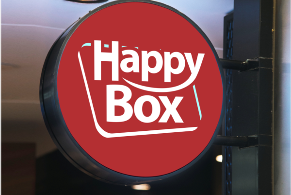 Desain Logo Happy Box